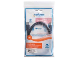 Cable USB Manhattan 333368 para impresora, de USB-A a USB-B (M-M), 1.8m. Color Negro - imagen 2