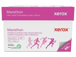 Caja de Papel Bond Xerox Color Blanco Tamaño Carta Marathon, Caja con 10 Paquetes de 500 Hojas c/u, Blancura 99%, 70G/M2 - imagen 2