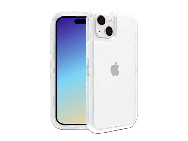 Funda protectora Tekku Protect 360 para iPhone 15 Plus, Transparente.