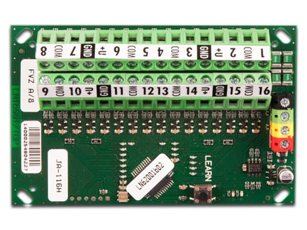 Expansor JABLOTRON JA-116H, 16 Detectores con Salida de Contacto, Compatible con JA-106K.