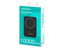 Batería Portátil Recargable ADATA R100 de 10000mAh, Carga Inalámbrica, USB-C, USB-A. Color Negro. - imagen 3