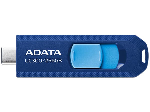 Memoria Flash USB-C 3.2 ADATA UC300 de 256GB. Color Azul.