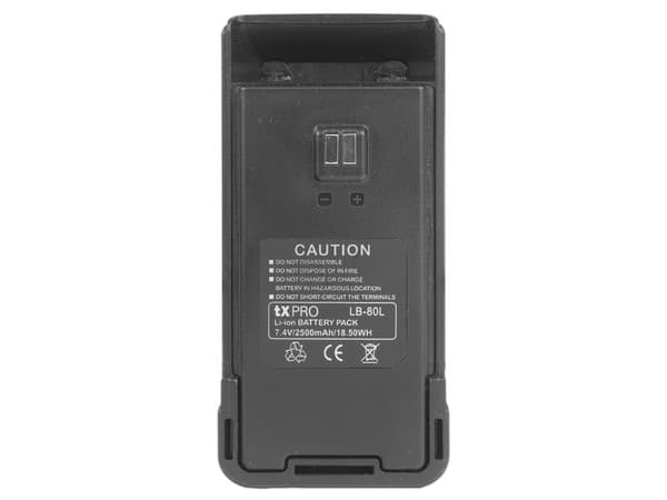 Batería de Li-Ion TXPRO de 2500mAh, Compatible con Radios TX-500 y 600.