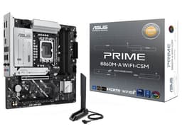 T. Madre ASUS PRIME B860M-A WIFI-CSM: Chipset B860, Soporta: Procesadores Intel Core Ultra (Series 2), Socket LGA 1851, Memoria: DDR5 8600/6800/5600MHz, 256GB Max, Integrado: Wi-Fi, USB, M.2, Micro- ATX, Ptos: 1xPCIE5.0x16. - imagen 1
