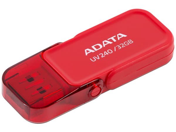 Unidad Flash USB 2.0 ADATA AUV240 de 32GB. Color Rojo.