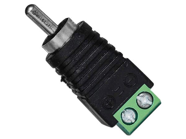 Conector de Audio RCA Folksafe FS-RCA1, Macho, Color Negro.