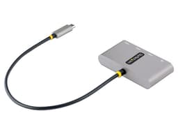 HUB Adaptador StarTech HB30C3A1GEA2 USB-C, 3 puertos USB-A 3.0 y 1 puerto RJ-45. Color Gris. - imagen 2
