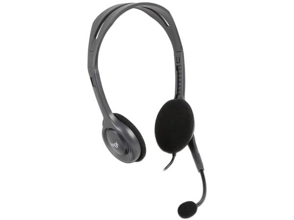 Audífonos con micrófono Logitech Stereo Headset H111.