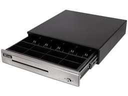 Cajón de dinero EC Line Premium EC-CD-100P con 5 separadores para billetes y 8 para monedas. Color Negro. - imagen 2