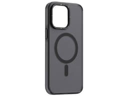 Funda Protectora TEKKU Matte Color para iPhone 15 PLUS, MagSafe, Color Transparente Negro. - imagen 1