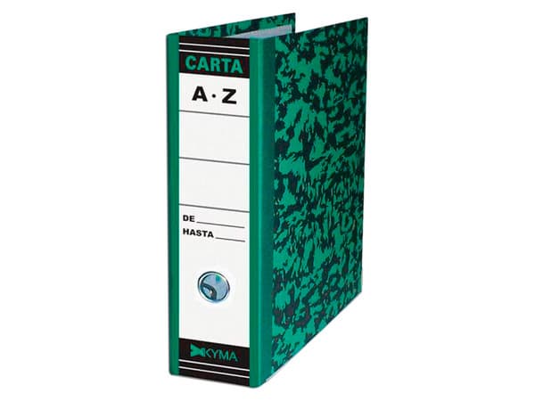 Carpeta Registradora Registradora Kyma, tamaño carta. Color Verde.