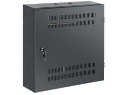 Gabinete Intellinet Mural de 19", 4U de Rieles Horizontales + 2U de Rieles Verticales, Tamaño Reducido, Acero, Color Negro. - imagen 3