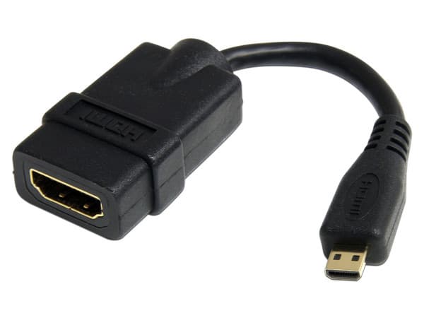 Cable Adaptador de HDMI de alta velocidad a Micro HDMI H-M, 12cm.