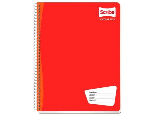 Cuaderno Scribe Profesional Escolar C5 de 100 Hojas (Modelo: 7972) está diseñado para satisfacer las necesidades de estudiantes y profesionales.