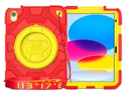 Funda protectora Tekku Spider para iPad 10 de 10.9", Color Rojo/Amarillo. - imagen 3