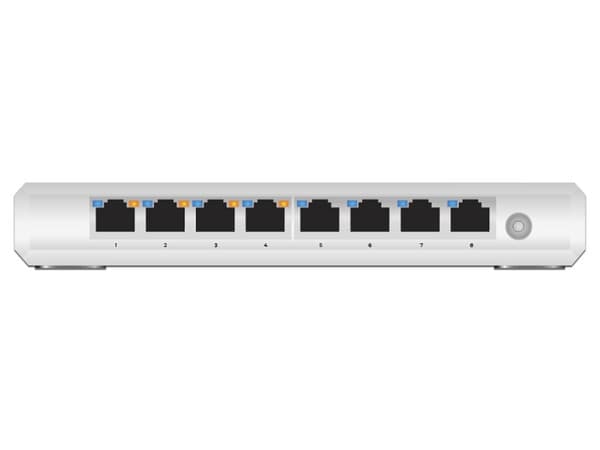 Switch Administrable Gigabit S8-POE de 8 puertos Gigabit Ethenert 4 con PoE+ 802.3af/at.