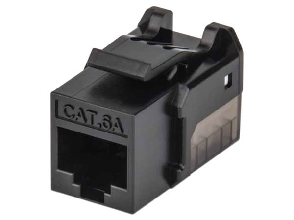 Modulo Jack Keystone Intellinet 772327, RJ45, Cat6, Color Negro.