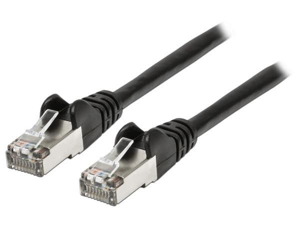 Cable de red INTELLINET, Cat6a, UTP, RJ-45 (M-M), 4.2m, Negro.