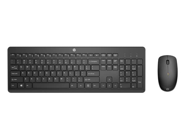 Kit teclado y mouse inalambrico HP 235, alcance 10m. Color Negro