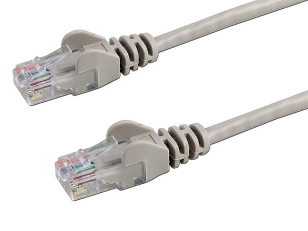 Cable Patch Cat 5e UTP, Gris 7.6m.