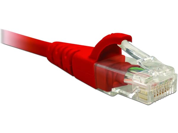 Cable de red, Cat6 RJ-45 Macho a RJ-45 Macho, 0.9 m, Rojo