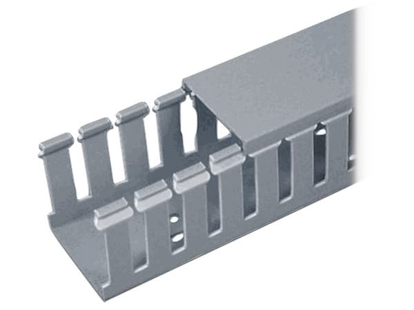 Canaleta Ranurada Panduit FC1X1LG2, 32mm x 28.7mm, 2m, Color Gris.
