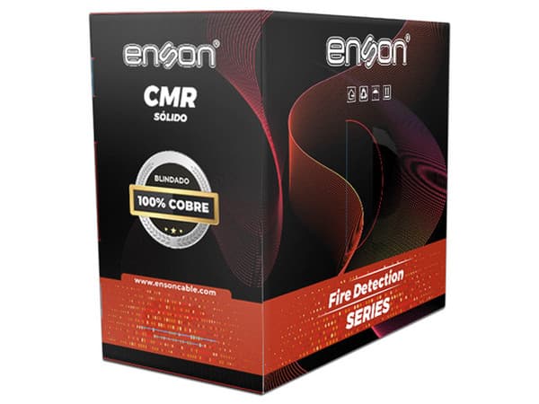 Bobina de Cable Enson EPRO-5220F, Para Detección de Incendio, 16 AWG, 305m, Color Rojo.