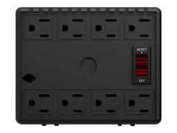 Regulador de Voltaje Complet 3200VA/1600W, 8 Contactos, Color negro - imagen 2