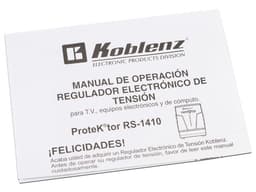 Regulador Koblenz RS-1410 de 1410VA/700W con 8 contactos. - imagen 3