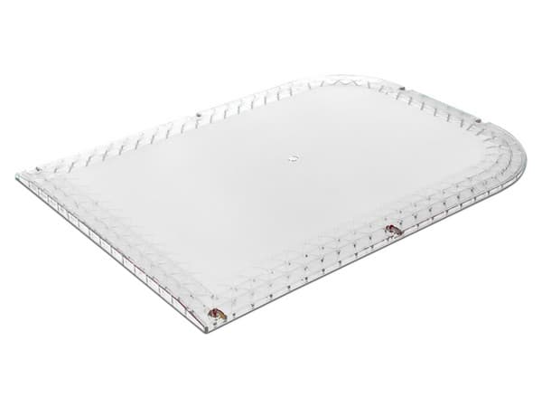 Domo Lateral de Reemplazo EPCOM Z67-DLW, Compatible con Luces X67A, Color Blanco.