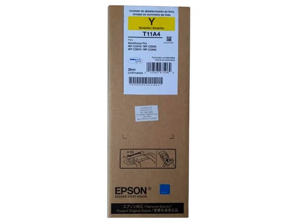 BOLSA DE TINTA EPSON T11A420AL AMARILLO ALTO RENDIMIENTO PARA WFC 5390 / WFC 5890