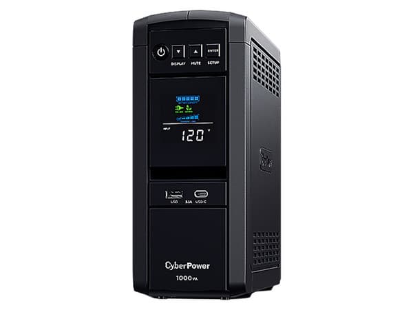 UPS NoBreak CyberPower de 1000VA/600W con 10 contactos NEMA 5-15R, voltaje de entrada 120V.