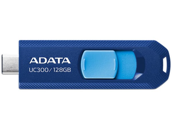 Memoria Flash USB-C 3.2 ADATA UC300 de 128GB. Color Azul.
