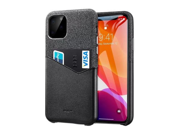 Funda protectora ESR Metro Wallet, Para iPhone 11 Pro Max. Color Negro.