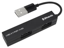 Hub de USB 2.0 BRobotix 497677 a 4 Puertos USB-A. Color Negro. - imagen 1