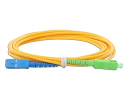 Jumper de Fibra Óptica LinkedPro Monomodo SC/UPC-SC/APC Simplex, color amarillo, 3m. - imagen 1