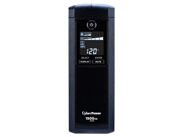 UPS NoBreak CyberPower de 1500VA/900W con 12 contactos NEMA 5-15R, voltaje de entrada 120V. (3 años de garantía)