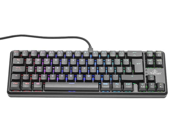 Teclado Mecánico Gamer Yeyian Akil RGB, USB. Switch Rojo.