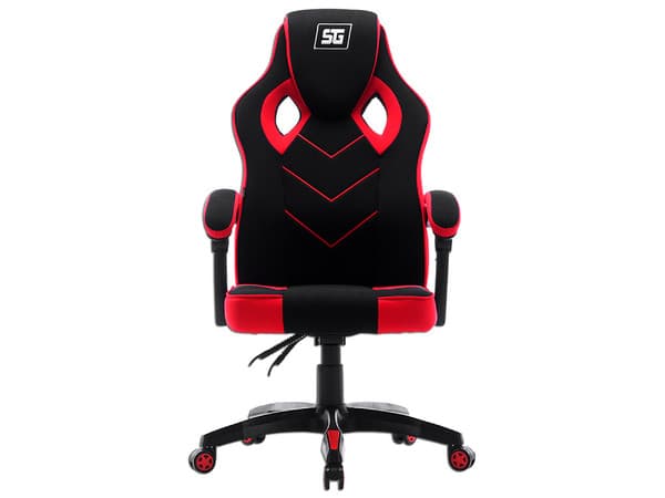Silla Gamer Vorago Start The Game CGC301-RD, respaldo reclinable, soporta hasta 120kg, ruedas ABS 60mm. Color Rojo.