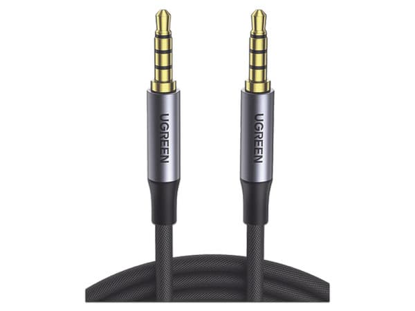 Cable de Audio Ugreen de 3.5mm a 3.5mm (M-M), Nylon Trenzado, 2m.