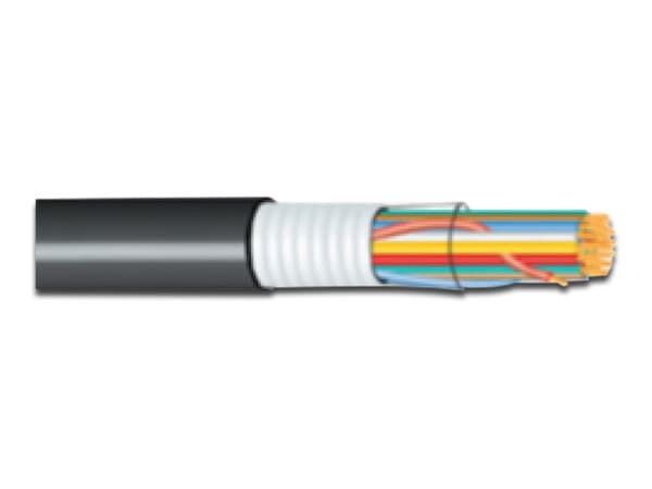 Cable Telefónico Exterior Condumex 627004A SCREEBH-3 50 pares, 26 AWG. Color Negro. (Precio por metro)