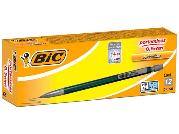 Lapicero BIC Matic HB2, Punt Fina 0.5mm, CaJa con 12 Piezas.