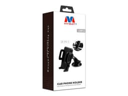 Soporte MYBAT para Auto, 2 en 1, Ajustable, Universal, Color Negro. - imagen 3