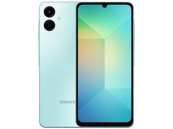 Smartphone Samsung Galaxy A06: Procesador Octa-Core (hasta 2.0 GHz), Memoria RAM de 4GB, Almacenamiento de 128GB, Pantalla LED Multi-Touch de 6.6" HD+, Bluetooth, Wi-Fi, Cámara principal de 50MP,Android 14. Color Verde.
