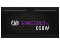 Fuente de Poder CoolerMaster MWE Gold V3 de 850W, 80 Plus Gold, Color Negro. - imagen 2