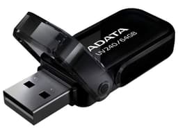 Unidad Flash USB 2.0 ADATA UV240 de 64GB. Color Negro. - imagen 2