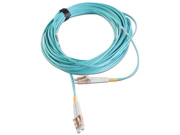 Jumper de Fibra Óptica Siemon FJ2-LCLC5L-15AQ, Multimodo, LC a LC Dúplex, 15m. Color Azul.