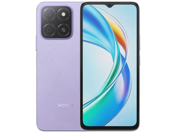 Smartphone Honor X5B: Procesador Octa-Core (hasta 2.0 GHz), Memoria RAM de 4GB, Almacenamiento de 256GB, Pantalla LED Multi-Touch de 6.56" HD, Bluetooth, Wi-Fi, Cámara principal de 50MP,Android 12, Color Purpura.