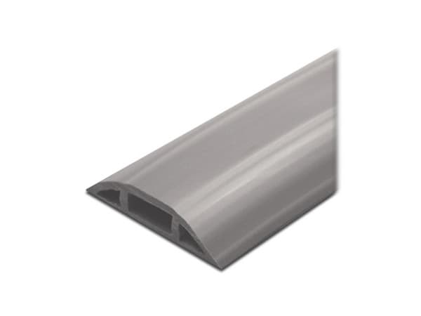 Canaleta Flexible Thorsman de PVC auto extinguible, 2.5m. Color Gris.