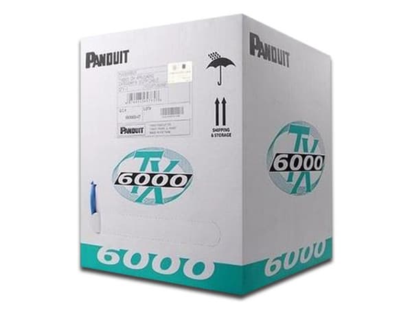 Bobina de Cable Panduit Cat6 (UTP) Caja con 305m. Color Gris.